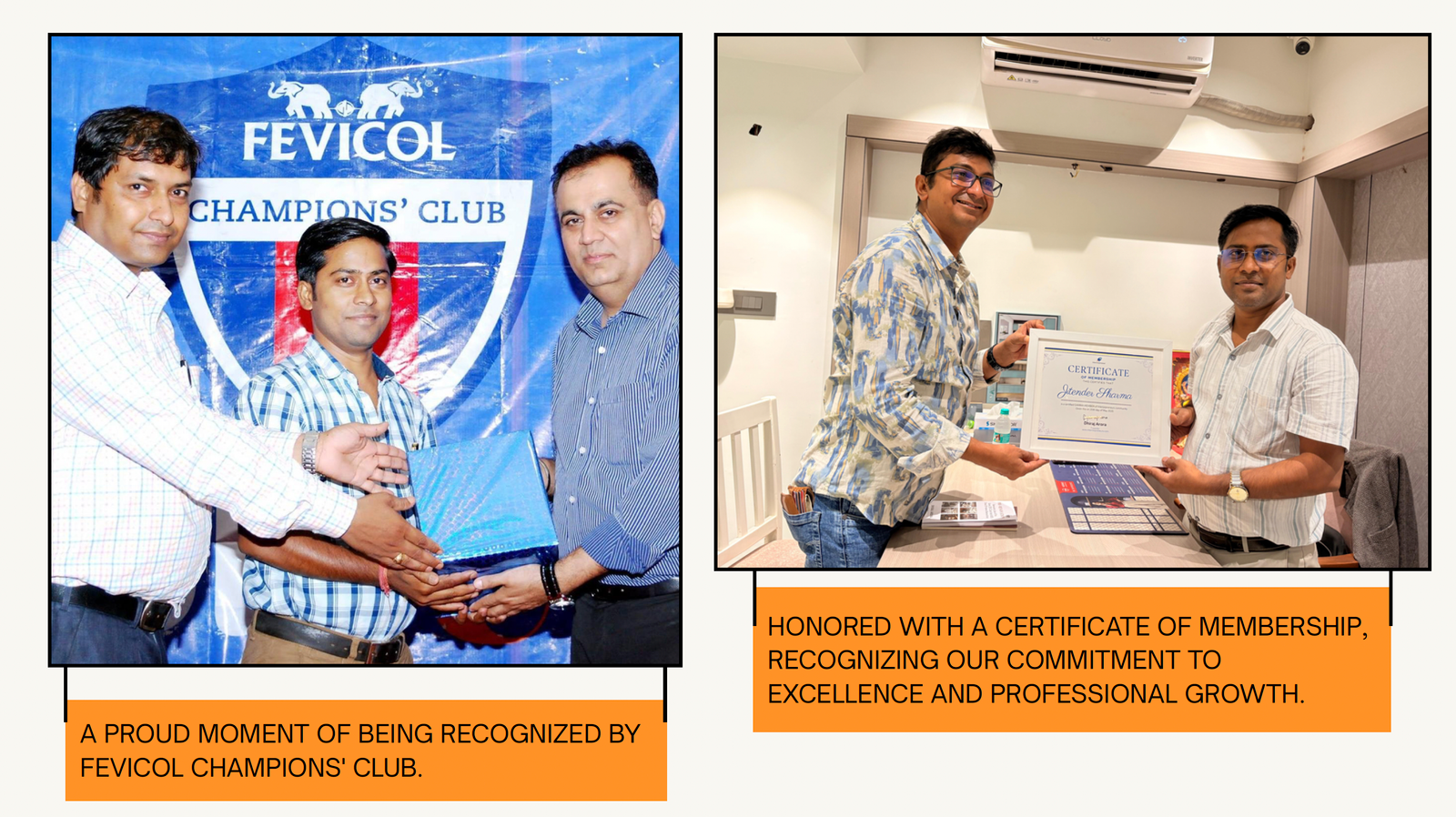 CreativeArtz awards and recognition certificate